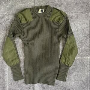 Men's Vintage 80's Jersey Quartermasters Wolly Pully USMC Military Sweater Sz S